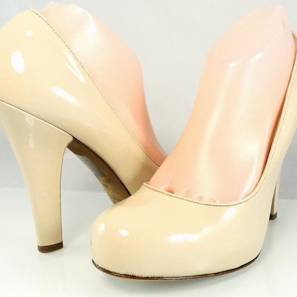 $285 NIB MARC by MARC JACOBS PATENT LEATHER HIDDEN PLATFORM PUMP HEELS - Picture 2 of 7
